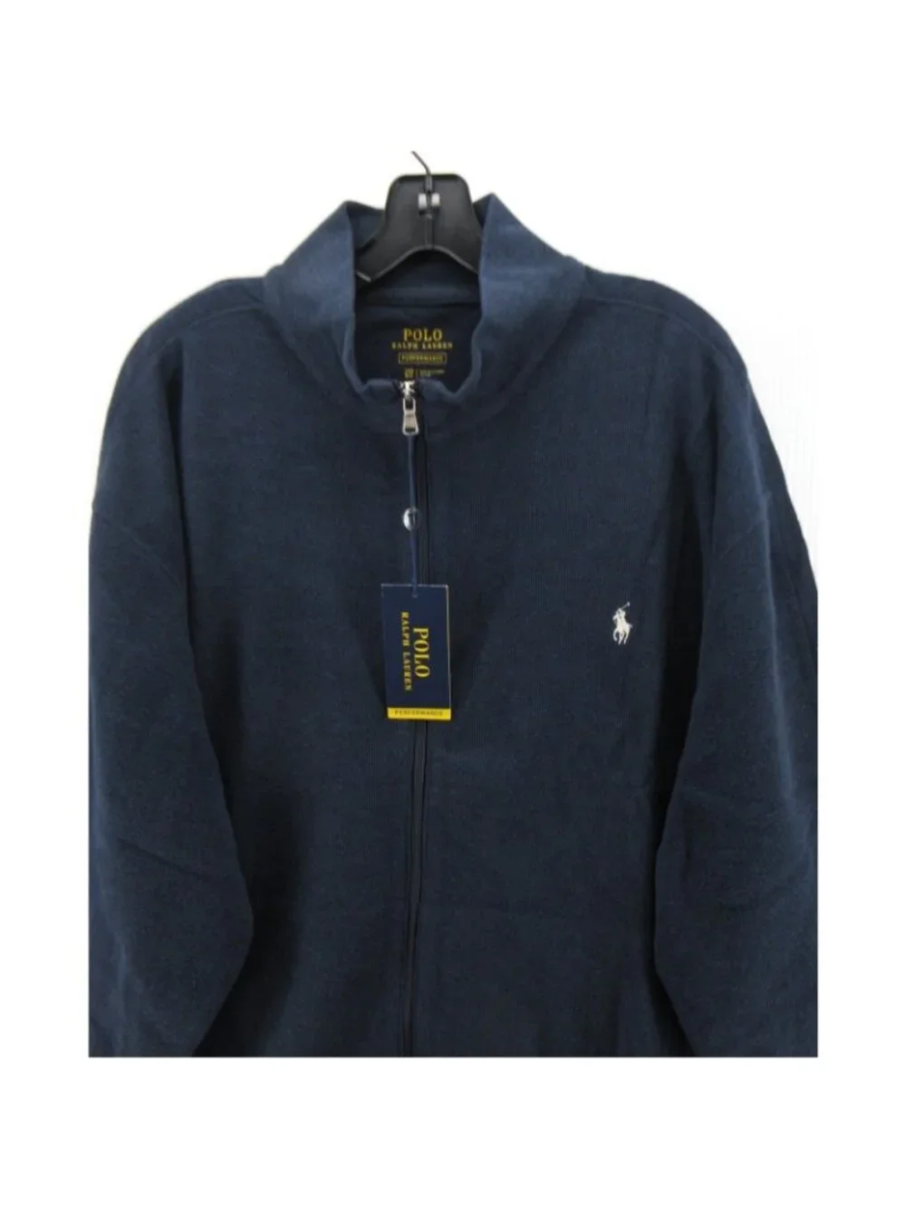 Polo Ralph Lauren Jacket 2XB Big Navy Performance Sweatshirt Full Zip